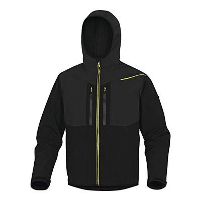 Delta Plus HORT2NOXG jas van softshell polyester/elastaan met 3 gelamineerde lagen, zwart-oranje, maat XL