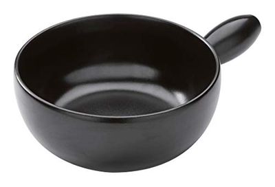 KUHN RIKON Caquelon - Fonduta di formaggio classica a induzione, 23 cm, colore: Nero