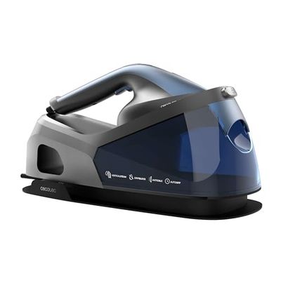 Cecotec IronHero V-2400 Station Verticaal strijkstation, 2400 W, keramische slide-strijkzool, tank van 1,2 l, 3 modi, stoomstroom 180 g/min, stoomstoot 370 g/min, led-display, anti-kalk