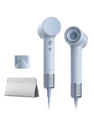 Laifen Mini Sèche-cheveux 200M d'Ions Négatifs Moteur Brushless 110K tr/min Séchage Rapide Contrôle Intelligent de Température Mode Enfant Buse Magnétique Bruit Réduit Léger 299g Maison Voyage (Bleu)