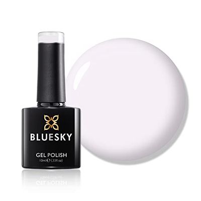 Bluesky Gel Nail Rolir, Coton rose mou, A092, blanc, durable, résistant aux puces, 10 ml (nécessite un durcissement sous lampe LED UV)