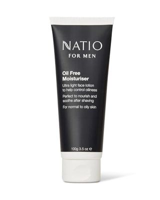 Natio Australia Crème Hydratante Sans Huile pour Hommes - Lotion pour Homme au Beurre de Karité - Hydratant pour Peau Normale à Grasse - 100 g