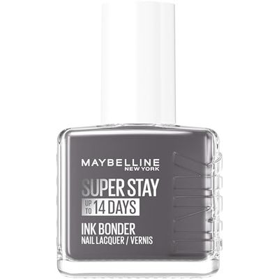 Maybelline New York - Vernis à Ongles Coloré Longue Tenue - Couleurs Intenses et Pigmentées - Renforce les Ongles Abîmés - Superstay Ink Bonder - Teinte : Skyline Steel 942-12 ml
