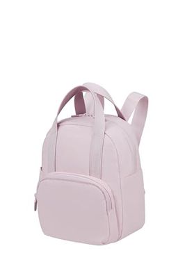 American Tourister Puffypop - Mini mochila (35 cm, 8,5 L), compartimento para AirPods y tablet, 2 portabotellas, color rosa
