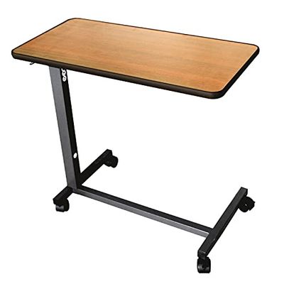 Identités, Bed Table, Simplex, Fixed Tray, Bedridden, Wheeled Table, Brakes for Stabilisation, Easy Adjustment, Breakfast Table, Ideal for Bed and Armchair, Tray 76.2 x 38.5 cm