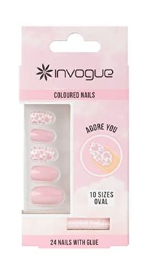 Invogue Valentines Oval Nails - Adore You