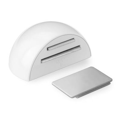 Zarivy Retenedor Adhesivo magnético Blanco, fácil instalación, Resistente, Ideal para Puertas y Ventanas, previene Golpes y asegura Cierres.