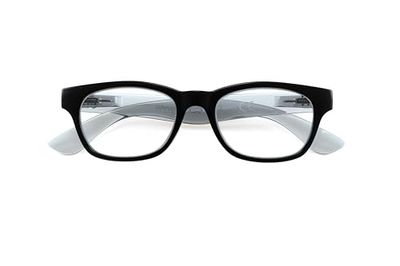 Corpo-otto Occhiali da Lettura Classic Nero-Grigio +3,00