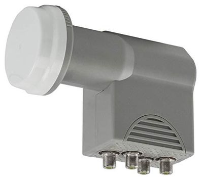 Axing SCO 4-10 Universal Quattro-LNB för digital SAT-multiströmbrytare, med väderskydd 10,7–12,75 GHz