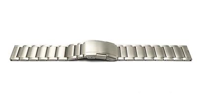 System-S Cinturino 22mm in titanio con fibbia deployante per smartwatch grigio, metallizzato/grigio, Eine Grösse