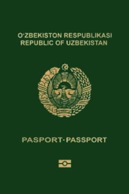 Uzbekistan Passport Replica Cover Lined Softcover 6'' x 9'' Notebook / Journal 120 pages