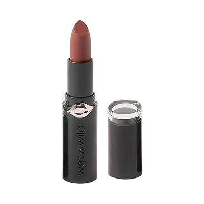 Wet n Wild, Megalast Lipstick, Long-lasting Velvety Matte Lipstick Infused with Hyaluronic Acid, Vitamins and Natural Marine Plant Extracts, Creamy Texture for Easy Application, Sand Storm Shade