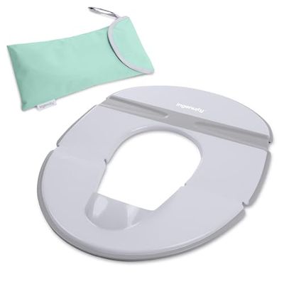 Ingenuity Opvouwbare reispotje, opvouwbaar, compact, antislip, met spatbescherming, waterdichte tas inbegrepen, universele pasvorm voor peuters vanaf 18 maanden