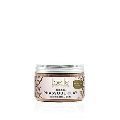 Loelle - Pure Red Clay Powder, Natural Remedy Against Acne and Blackheads for Normal Skin - Mattify & Purifying Face Mask - Rhassoul Clays Made in Morocco (150g)