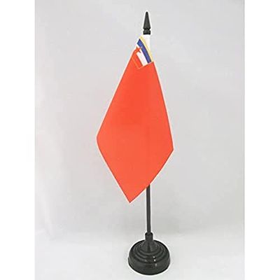 Drapeau de table République socialiste de Bosnie-Herzégovine 1945–1992 15x10cm - PETIT Drapeaux DE BUREAU bosnien ancien 10 x 15 cm - AZ FLAG