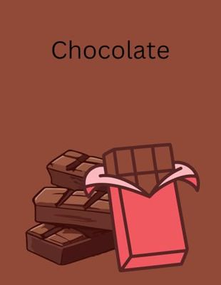 Chocolate Notebook: Chocolate Composition Notebook: Cute Blank Lined Notebook Journal- Perfect Gifts For chocolate Lovers 8.5x11 inch-110 Pages