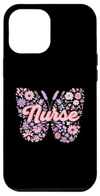 Farfalla infermiera fiori carino floreale Custodia per iPhone 12 Pro Max