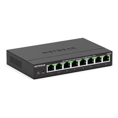 NETGEAR (MS308E) Switch Plus 8 ports Multi-Gigabit Ethernet - manageable avec 8 x 1G/2,5G, bureau ou fixation murale et protection de 5 ans