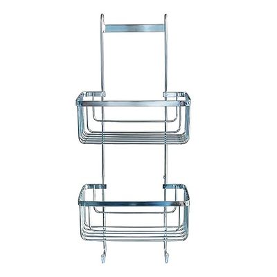 douceur d'intérieur, Serviteur de Douche (25 x 12 x 60 cm) Filaire Premium Chrome, Métal