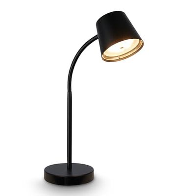 Briloner - Lampada da tavolo a LED senza fili con touch, orientabile, ruotabile, sostituibile con batteria e sorgente luminosa, lampada da comodino, lampada da lettura, lampada da scrivania, lampada
