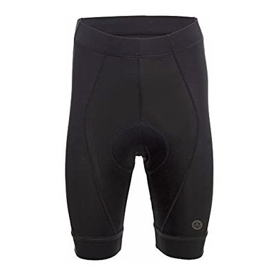 AGU Essential II Pantaloncini Ciclismo Uomo, Pantaloncini Corti Bici per Uomo, con Elastico, Cuciture Flatlock, Pantaloncini da Ciclismo con Imbottitura Green 95, Poliestere Riciclato - Nero - S