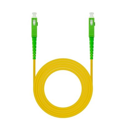 Ewent 100 Metro Cavo Fibra Ottica SC/APC per SC/APC Simplex Monomodale 9/125, G.657A2, LSZH, Compatibile con Tim Fibra, Vodafone Fibra, Wind Fibra e Tre Fibra etc, Giallo/Verde 100M