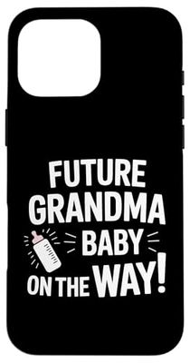 Futuro Nonna Baby On The Way Annuncio Custodia per iPhone 16 Pro Max