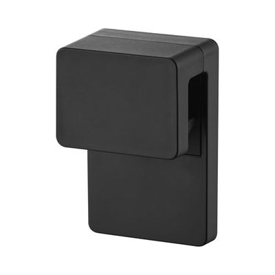 Yamazaki 1494 Tower Crochet adhésif pour Brosse à Dents et Dentifrice, Noir, résine ABS/Silicone/Polycarbonate/Pet/polyuréthane, Minimaliste, 2,7 x 4 x 6 cm