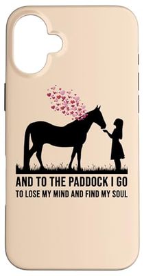 Cavallo Detti Cavalli Ragazze Equestre Cavallerizza Cavallo Custodia per iPhone 16 Plus