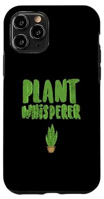 Carcasa para iPhone 11 Pro Plant Whisperer Design Plantas verdes Amante de las plantas