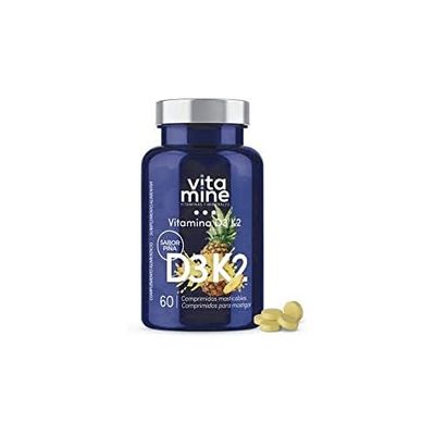 Herbora Vitamina D3 + K2 60comp. mast, Negro, Estandar