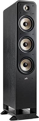 Polk Audio Signature Elite ES60 Enceinte Colonne Hi-FI Haute Résolution, Compatible Dolby Atmos et DTS:X, Certifiée Hi-Res, (Pièce) - Noire