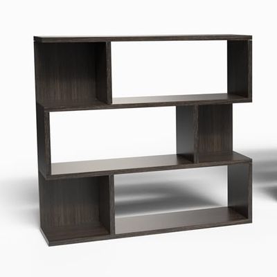 Mama Store Minimal mångsidig modulavdelare bokhylla 3 hyllor - OLMO KAFFÉ CM 70 x CM 87 x CM 20