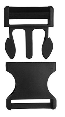 Cao Camping Set met 2 gespen (snelbevestiging), zwart, 50 mm