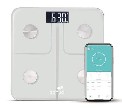 SENYA Ansluten impedansmätare personvåg vit färg - Smart Body SYWB-S008W