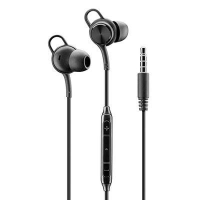 Music Sound | In-ear hoofdtelefoon - 3,5 mm jack plug - stabiel en comfortabel - ergonomisch - zwart