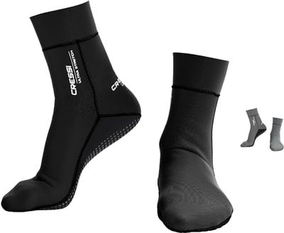 Cressi Ultra Stretch Neoprene Socks 1.5mm - Calzari per Apnea e Immersione in Neoprene Bifoderato, Unisex Adulto