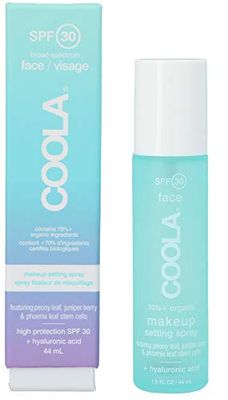 COOLA Makeup Setting Spray Sunscreen SPF 30, 44ml