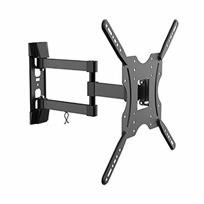 VoltShine Soporte Giratorio e inclinable para TV de 30kg, 3 pivotes, para Pantallas de 32 a 55 Pulgadas, Color Negro, Ideal para Montaje en Pared.