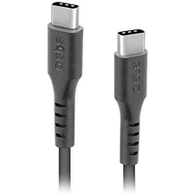 SBS Cavo USB-C – USB-C antigroviglio per ricarica e trasferimento dati, lunghezza 1.5 metri, per smartphone Samsung, Xiaomi, Oppo, Huawei, pc, tablet