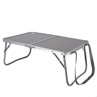 AKTIVE Camping - Table de Camping Pliante avec Poignée de Transport, Table de Camping Pliable Légère et Solide, Aluminium, 60 x 40 x 25 cm, Anthracite