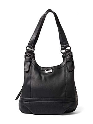 TOM TAILOR Women Juna Shopper, Black, 31x29x14 cm (B x H x T)