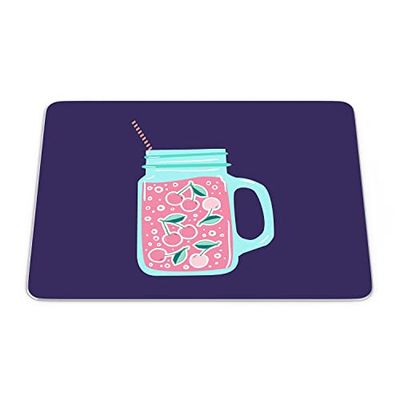 Bonamaison, Tapis de Souris Rectangle Imprimé Numériquement, Fond Antidérapant, pour Bureau et Maison, Taille: 22x18cm
