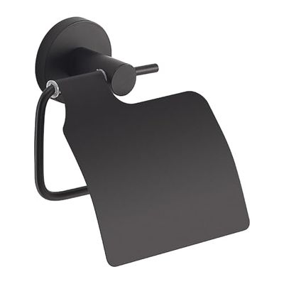 Gedy Portarrollo con Tapa Felce Plus Negro Mate