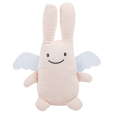 Trousselier - Peluche musicale - Angel Bunny - Music Someday My Prince Will venire F. Churchill - 24 cm di altezza - Tessuto di lino - Modern Chic - Regalo ideale per la nascita - Pouder Pink Color - 2 count
