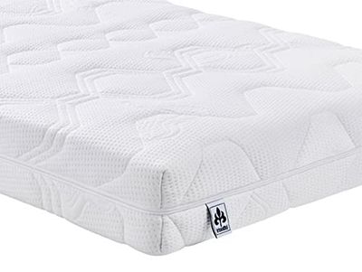 IRISETTE Badenia lit Confort de Poche Lotus H3, 100 x 200 cm, Blanc