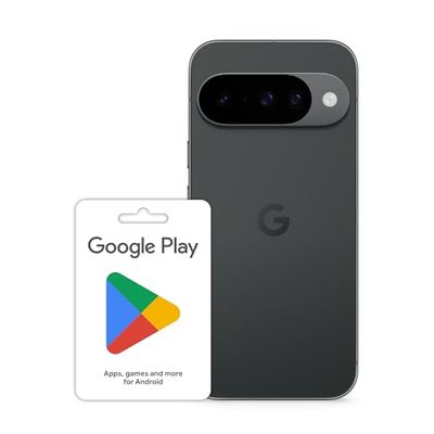 Google Pixel 10 - Unlocked Android Smartphone with Gemini and 6.3" Actua Display - Obsidian, 128GB Play gift code £100 (Email Delivery - UK Customers Only)