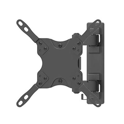 VoltShine Soporte para Monitor/TV 13-42 Pulgadas, con Giro e inclinación, 3 pivotes, Color Negro, Ideal para Ahorrar Espacio y Ajustar la visualización.