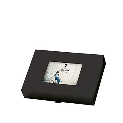 Rössler Papier 14573200701 - Caja de fotos con paspartú, para fotos de 13 x 18 cm, negra, 203 x 45 x 147 mm, 1 unidad