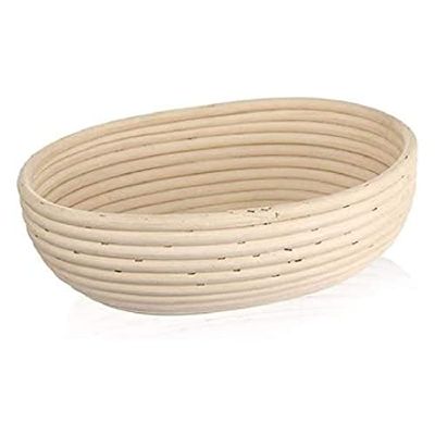 Cesto in rattan per impasto per pane 1,5 kg 28 x 22 x 9 cm